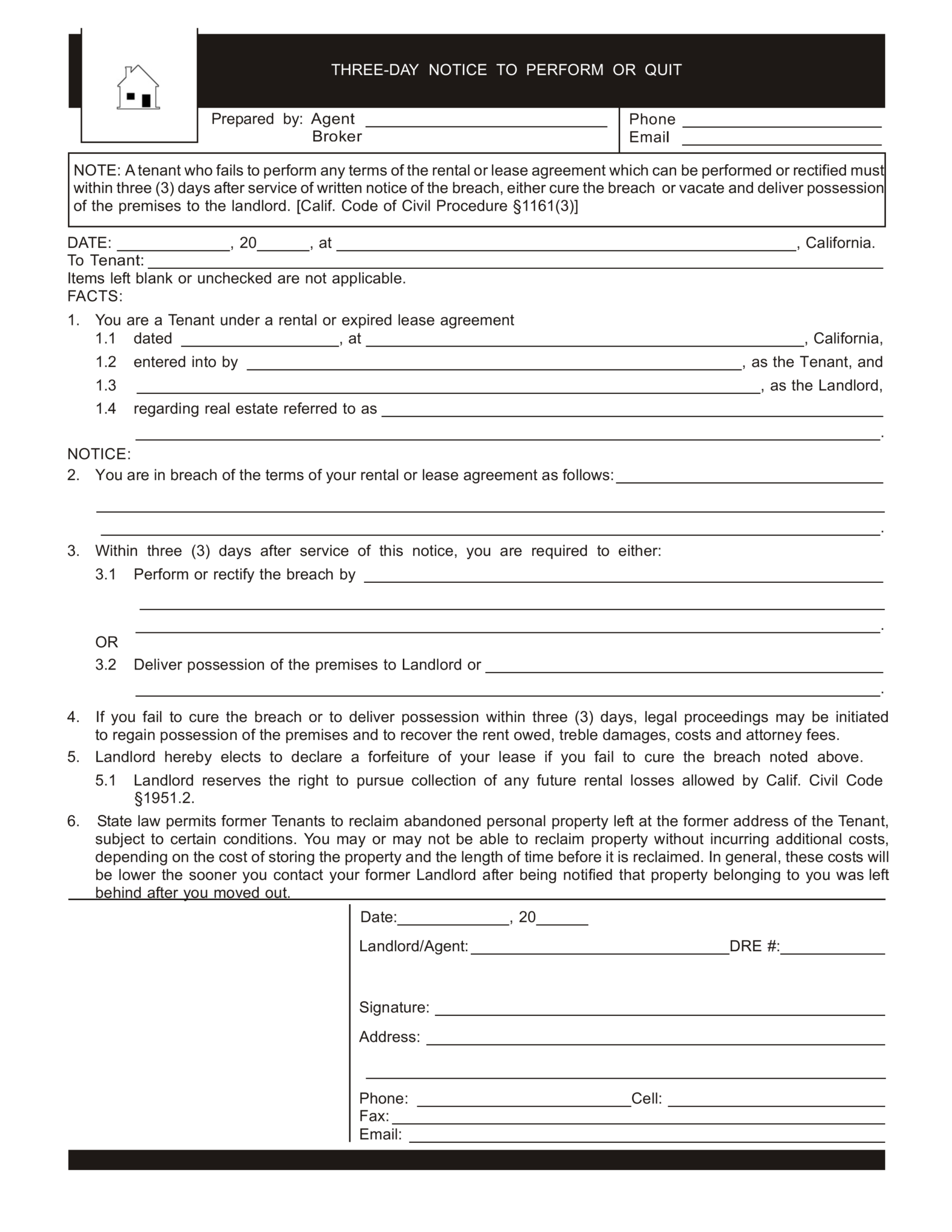 free-california-3-day-notice-to-quit-curable-pdf-template