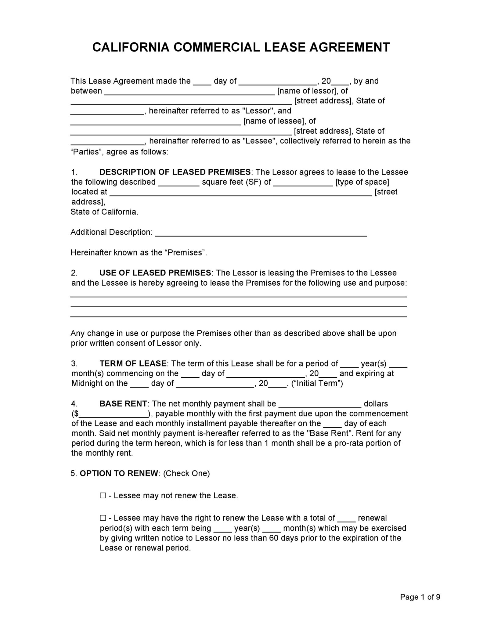 free-commercial-lease-agreement-california-pdf-template